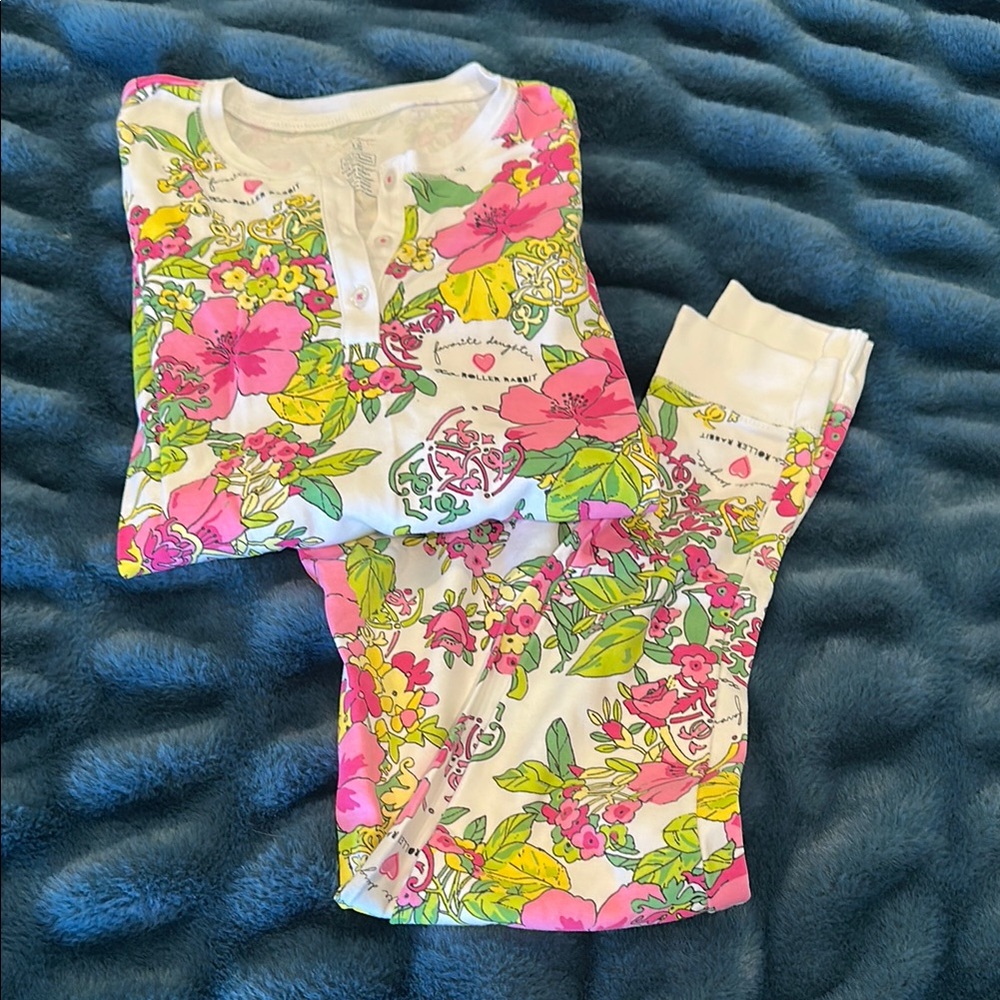 Roller Rabbit x Favorite Daughter Floral Kids long Sleeved Pajamas